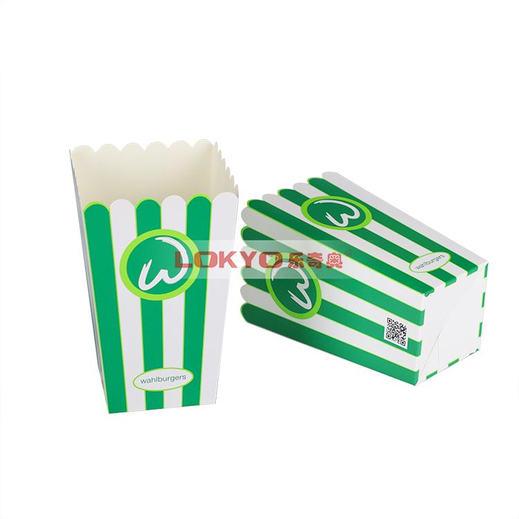 Reusable paper popcorn boxes